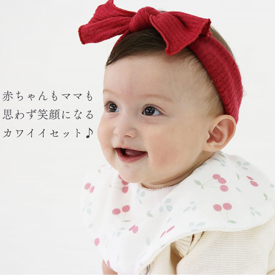 プリントスタイ&リブヘアバンド2点セット