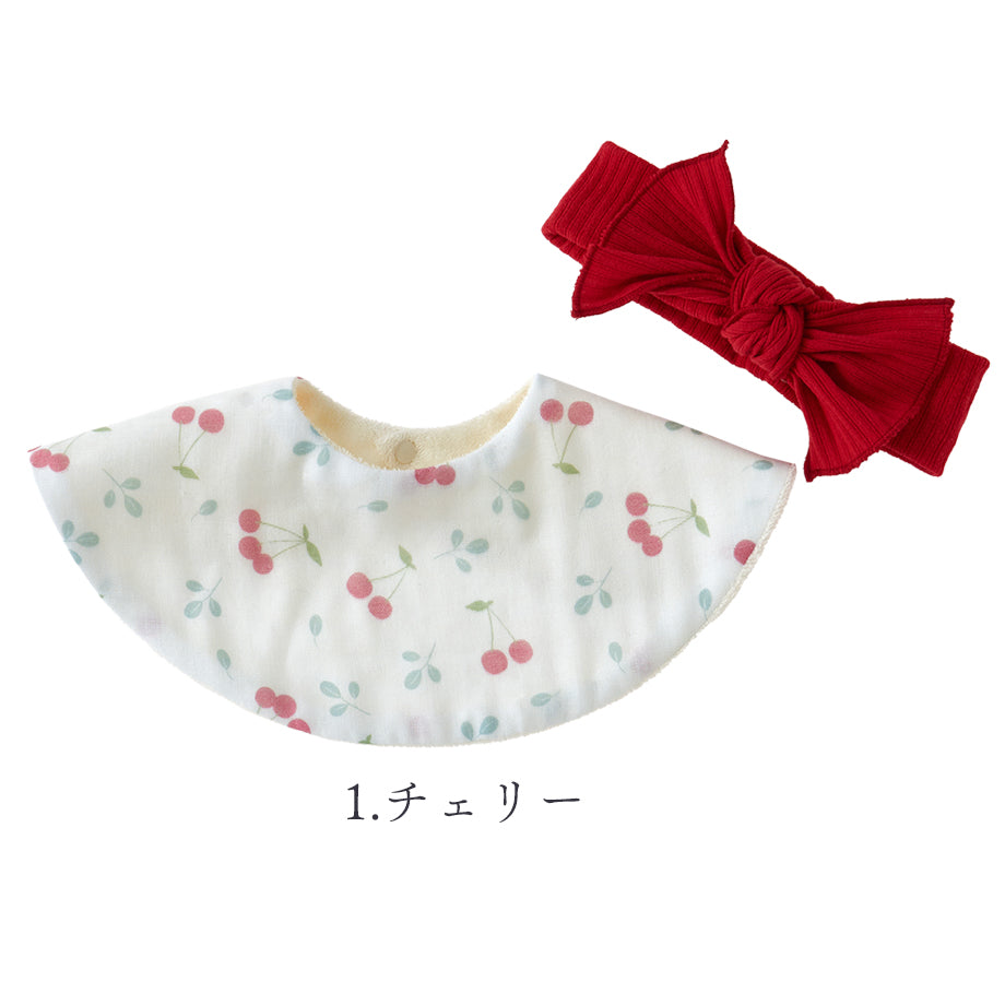 プリントスタイ&リブヘアバンド2点セット