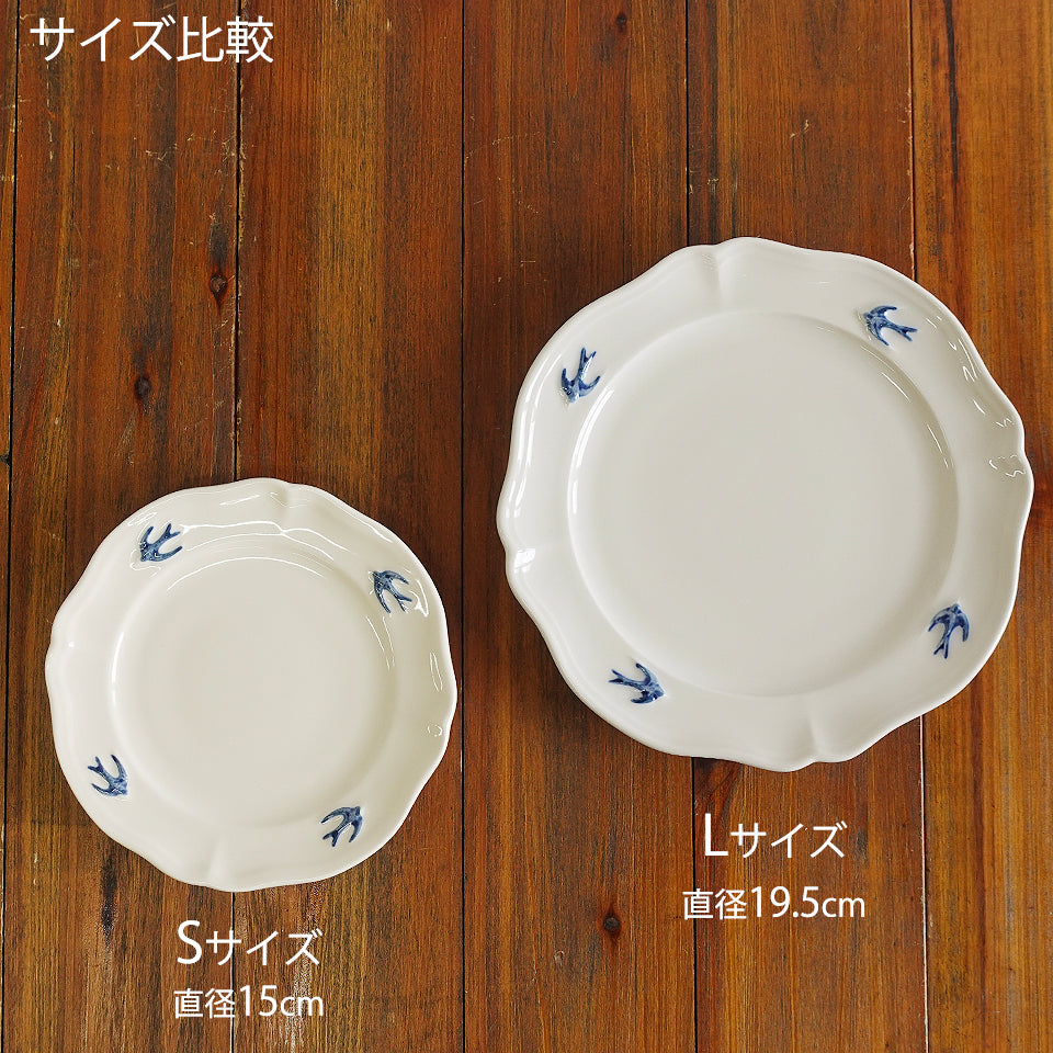サイズ比較 Sサイズ/直径15cm Lサイズ/直径19.5cm