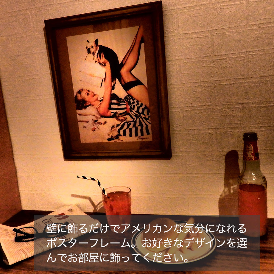 ビンテージ フレームポスター Vintage Flame Poster DOG'S LIFE