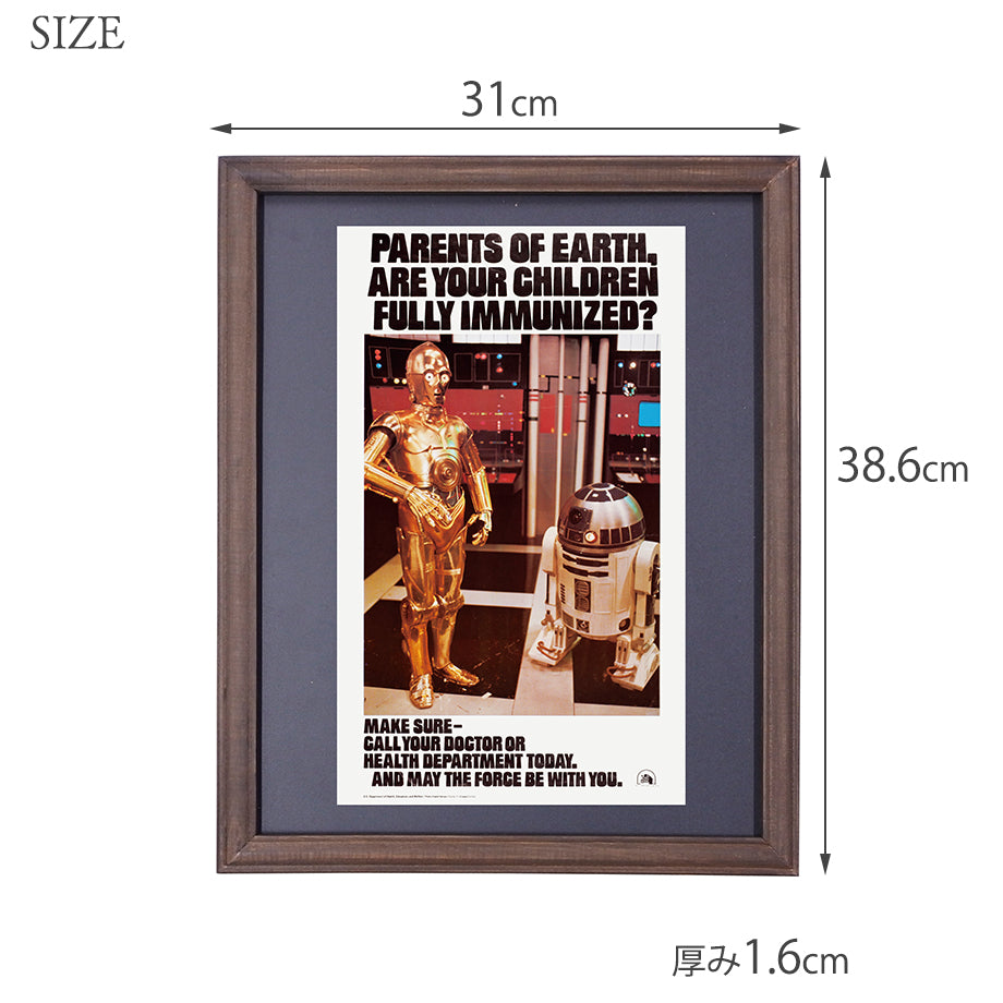 ビンテージ フレームポスター Vintage Flame Poster SPACE ROBOTS