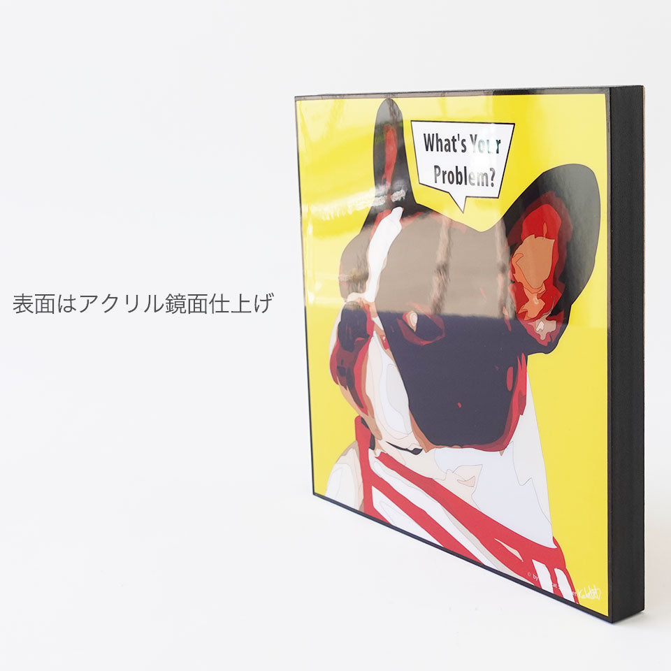 【お洒落なポップアートパネル】フレンチ・ブルドッグ