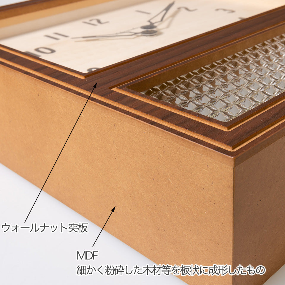 フレーム ウォールナット突板 MDF(細かく粉砕した木材等を板状に成形したもの)