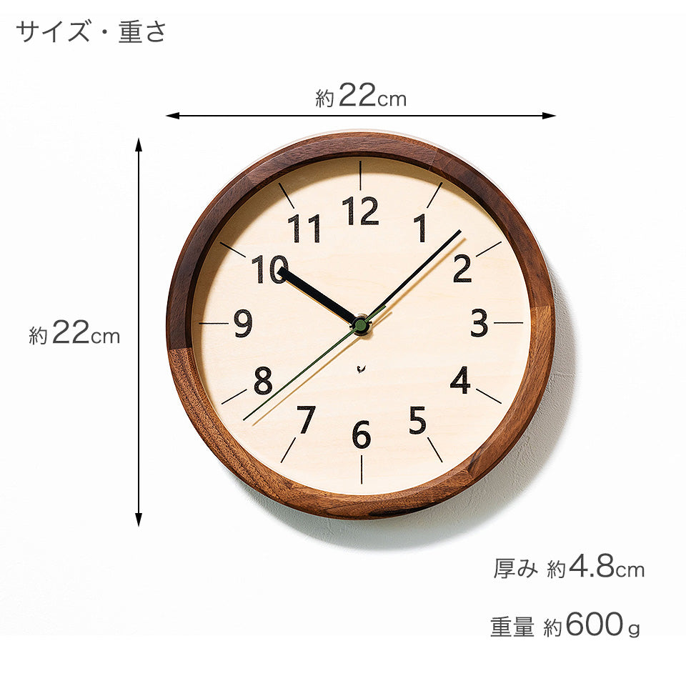 サイズ:直径22cm 厚み4.8cm 重量:600g
