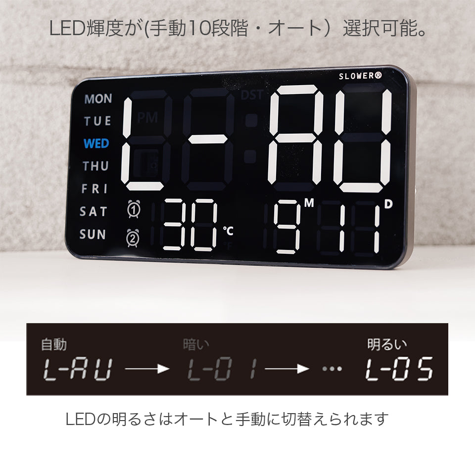LED明るさ手動調整
