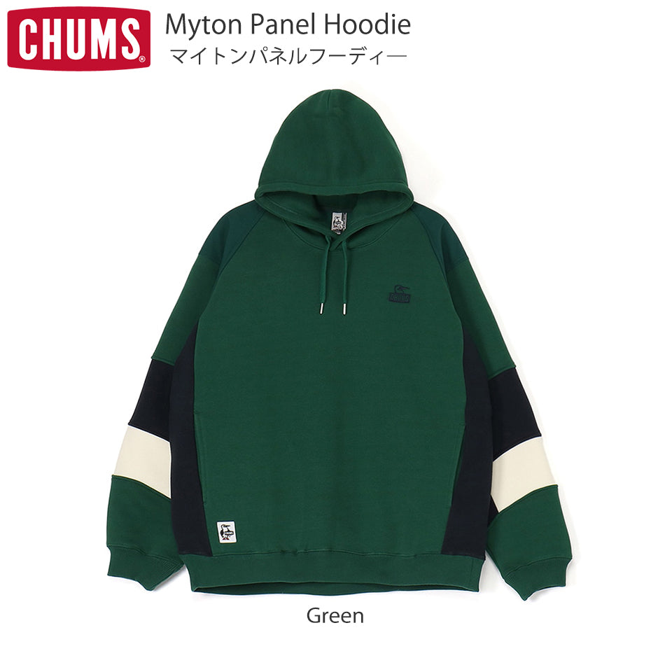 CHUMS マイトンパネルフーディー Green