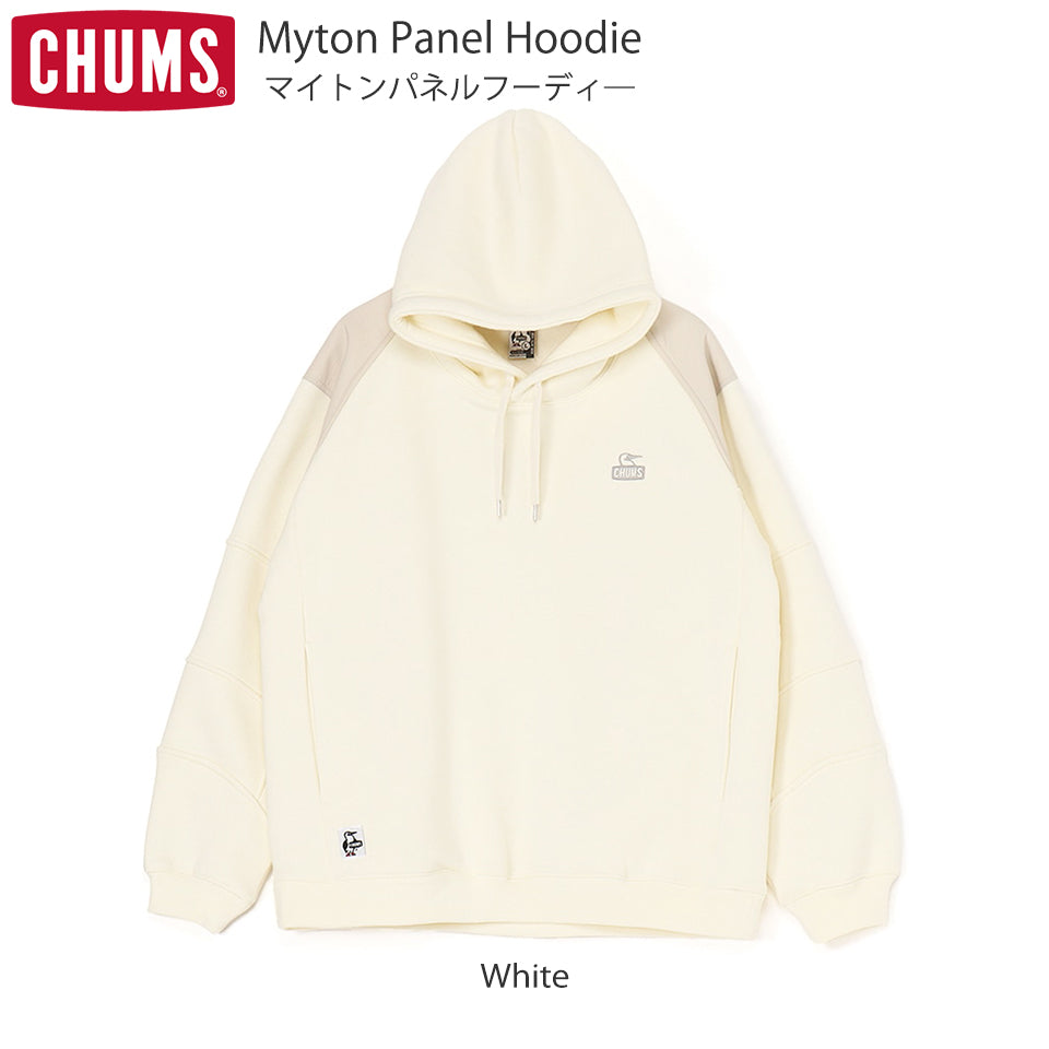 CHUMS マイトンパネルフーディー White