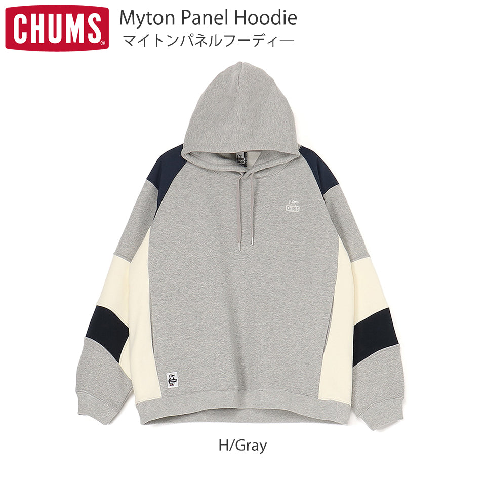 CHUMS マイトンパネルフーディー H/Gray