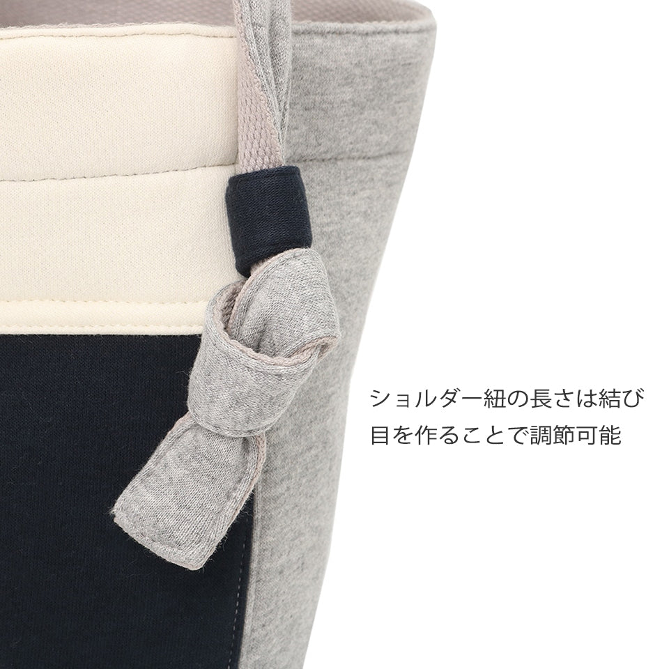 詳細画像 ショルダー紐の長さは結び目を作ることで調整可能