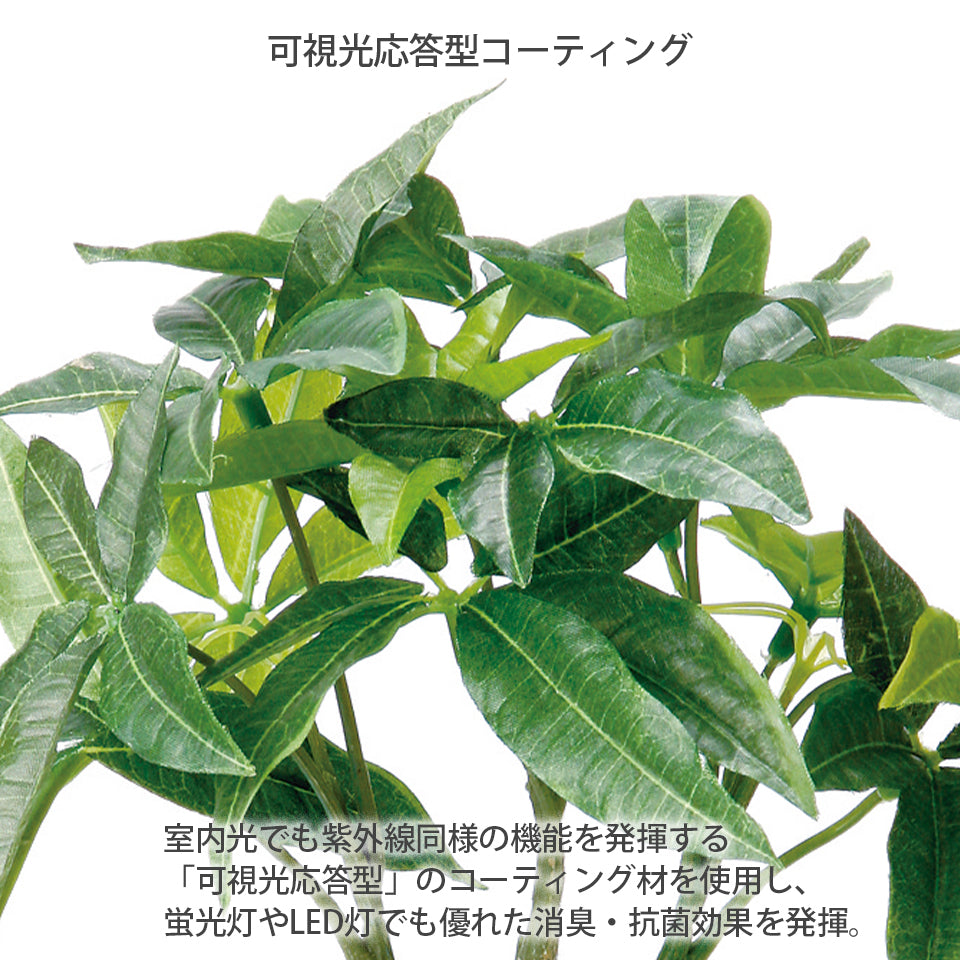 KUポット パキラKU インテリアグリーン フェイクグリーン 造花 消臭効果 抗菌効果 植物 枯れない