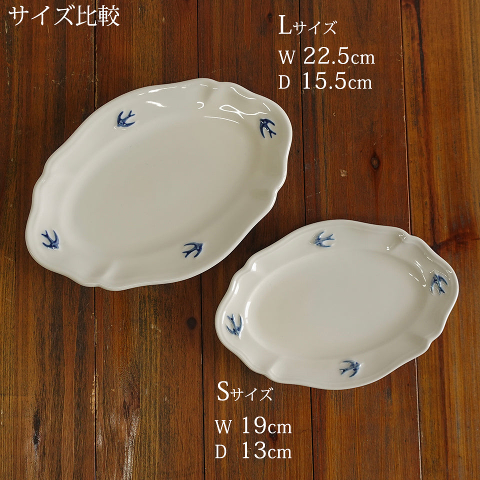 サイズ比較 Lサイズ/W22.5cm D15.5cm Sサイズ/W19cm D13cm