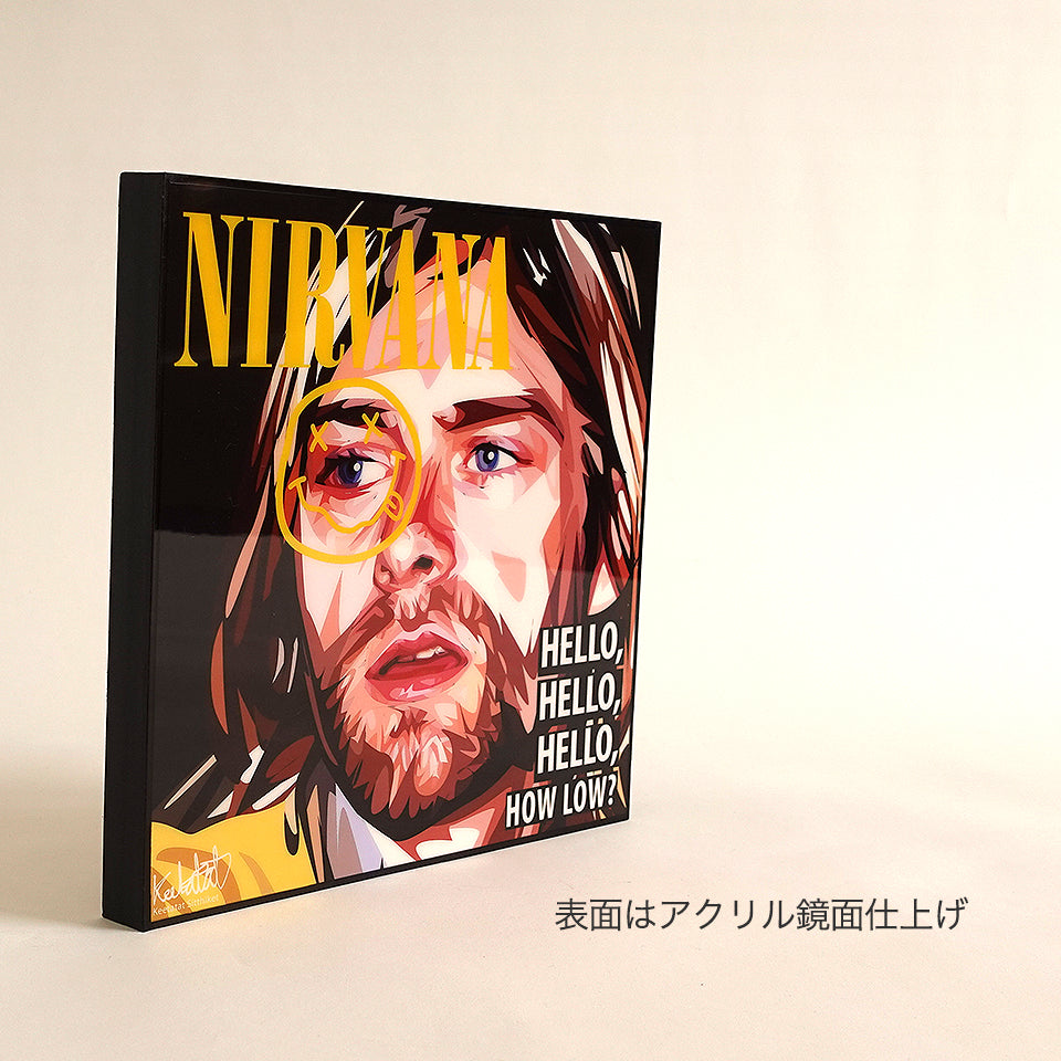 【ポップアートフレーム 】ニルヴァーナ(Nirvana)フレームポスター Flame Poster アートパネル 壁掛け 壁飾り 額縁 壁面 装飾 インテリア