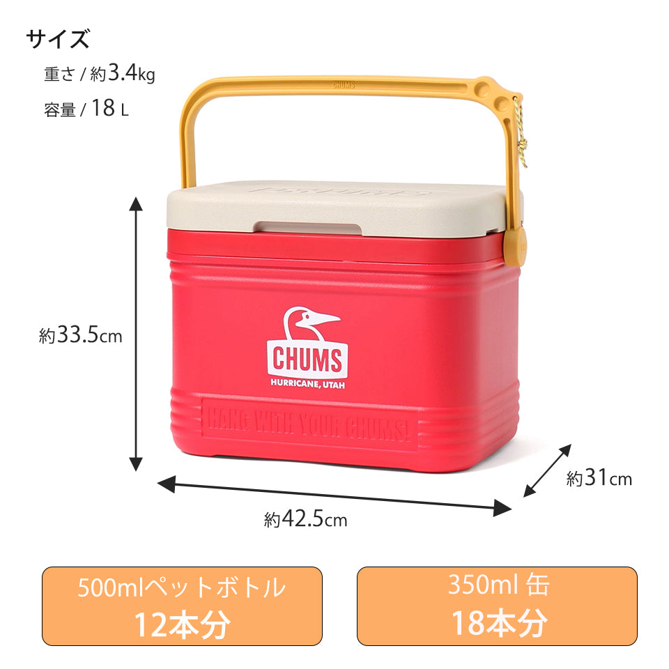 サイズ: 幅約42.5cm / 高さ約33.5cm / 奥行き約31cm 重さ:約3.4kg 容量:18L