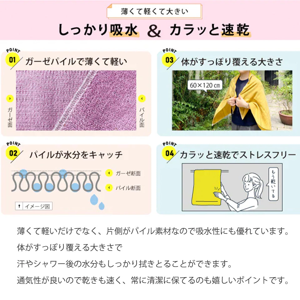 MOKU タオル 質感アップ写真 綿100%