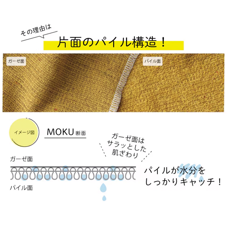 MOKU タオル 綿100% 質感アップ写真