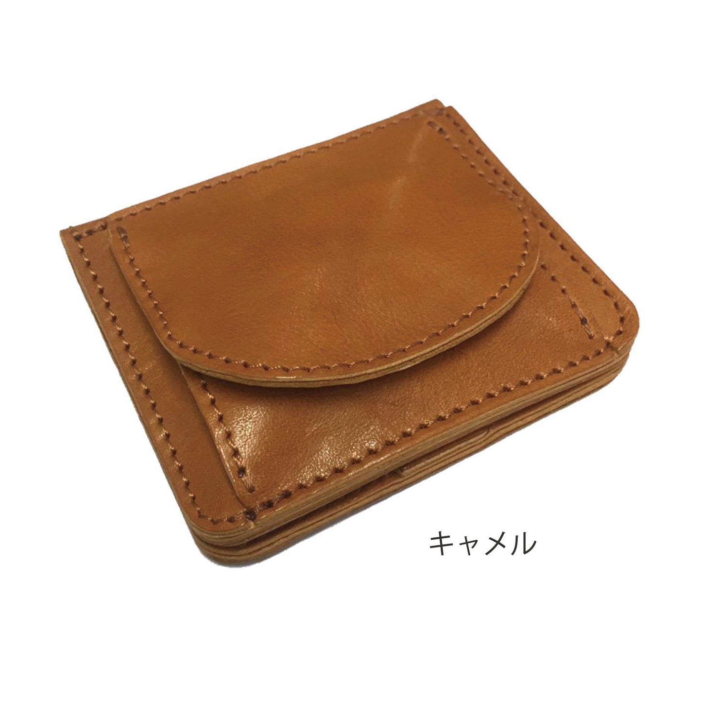 2つ折れウォレット 財布 カラー:キャメル