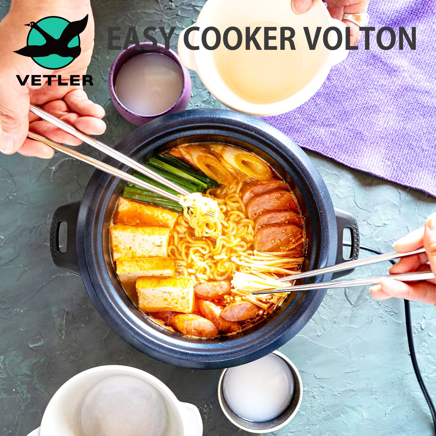 VETLER EASY COOKER VOLTON 鍋使用写真