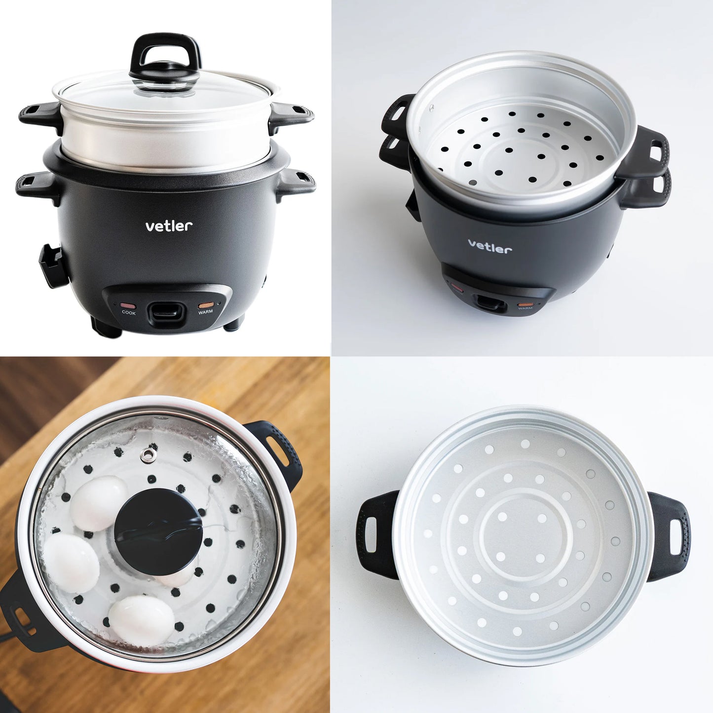 VETLER EASY COOKER VOLTON アルミせいろ付き