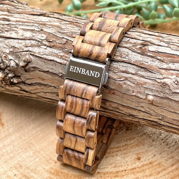 EINBAND Reise Zebrawood ゼブラウッド 木製腕時計 40mm