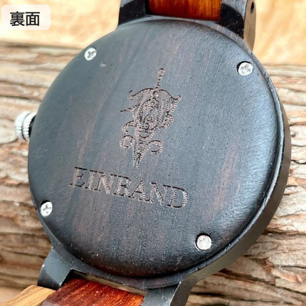 EINBAND Schatz メイプルウッド文字盤 木製腕時計 40mm