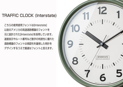 TRAFFIC CLOCK ( Interstate ) トラフィック クロック Interstate アメリカ 標識