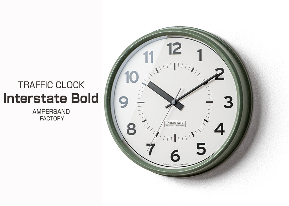 Interstate Clock TRAFFIC CLOCK ( Interstate ) トラフィック クロック 壁掛け時計 Interstate アメリカ 標識 時計 ...