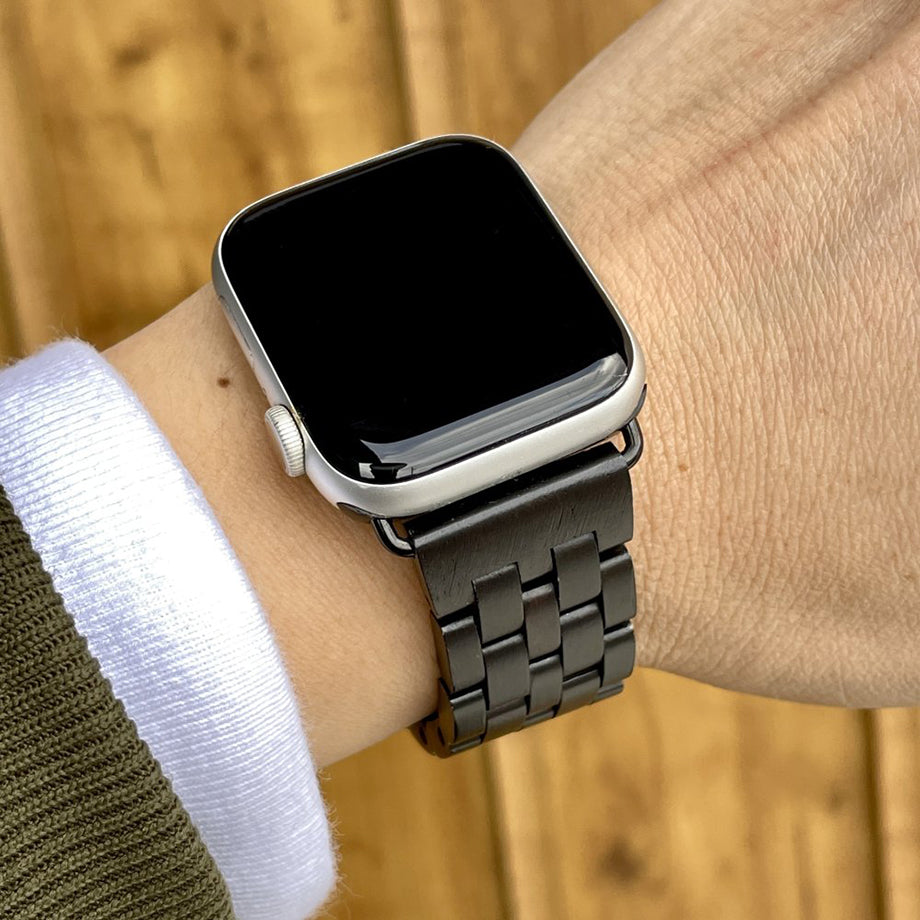 EINBAND AppleWatch 天然木バンド Aタイプ Ebony Wood エボニーウッド アップルウオッチ