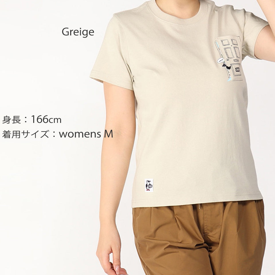 ゴーアウトドアポケットTシャツ Go Outdoor Pocket T-Shirt CHUMS チャムス