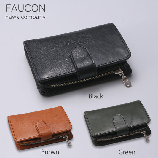 Hawk Company ホークカンパニー 本皮二つ折り財布 FAUCON 3455