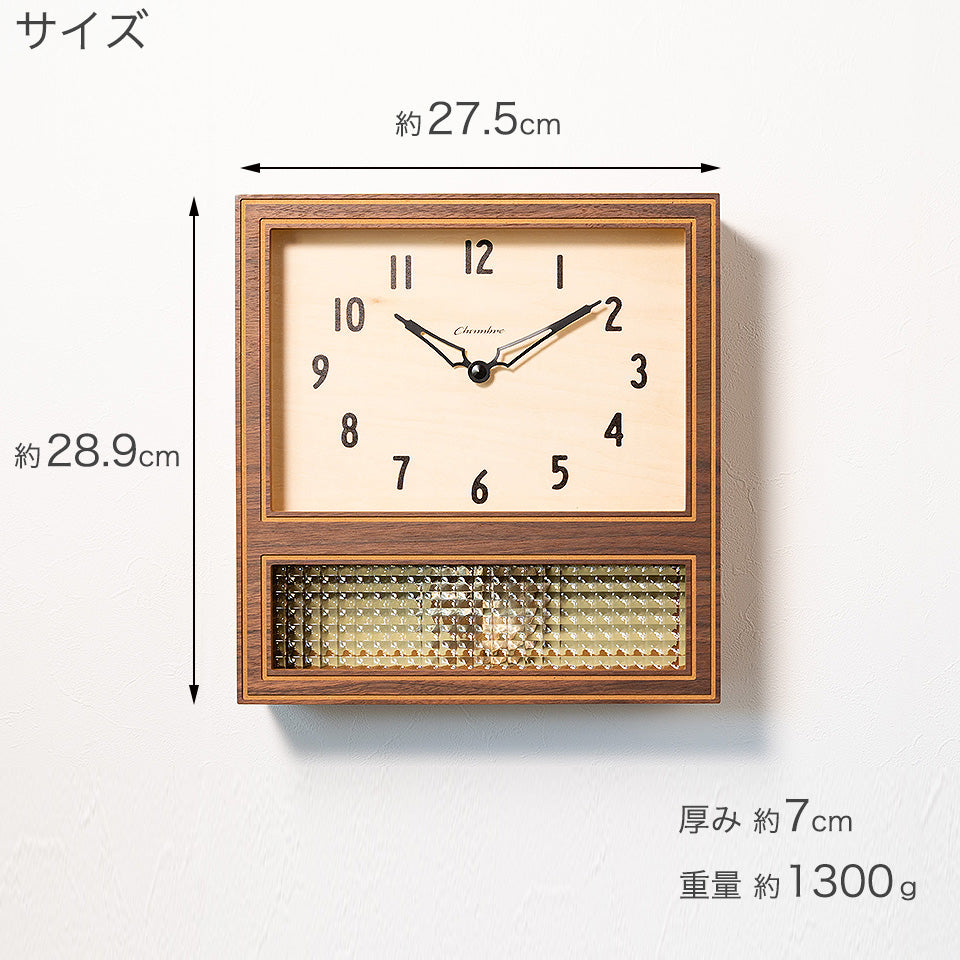 音がしない電波掛け時計】レトロでおしゃれな振り子時計