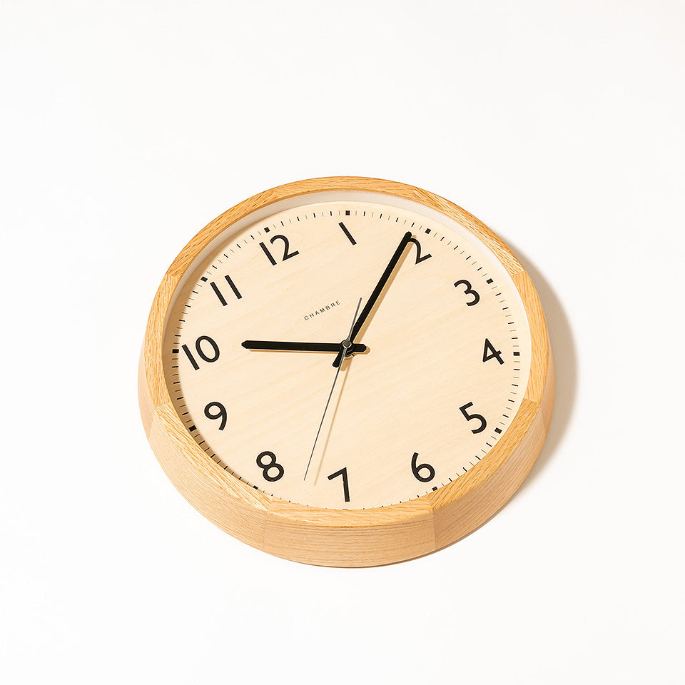 電波時計 DROP CLOCK OAK 