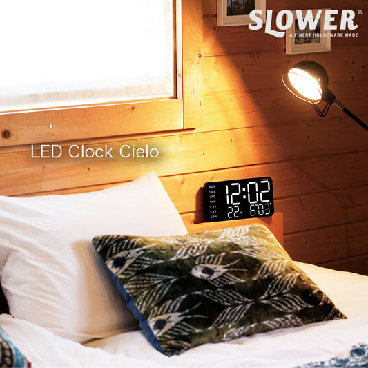 LED CLOCK Cielo 置き時計イメージ