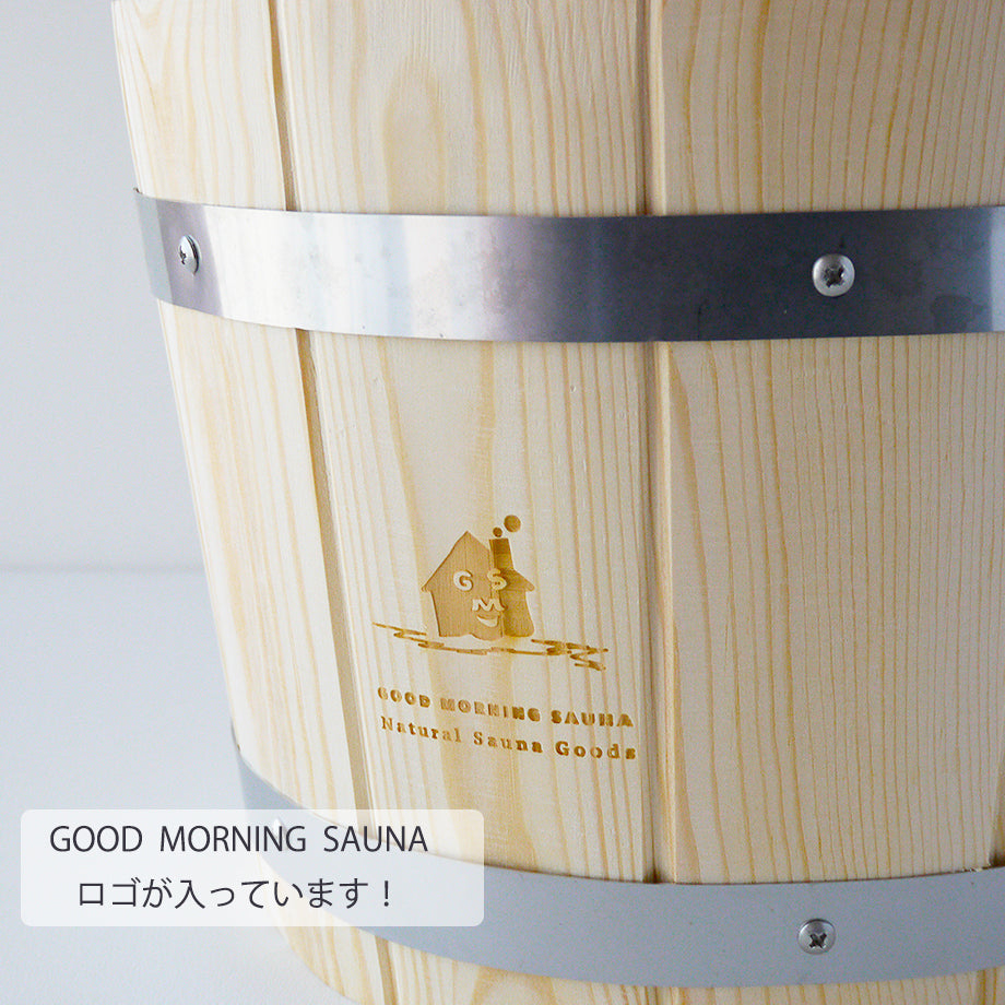 表面には「Good Morning sauna」のロゴが入っています