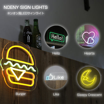 NOENY SIGN LIGHTS ネオニーサインライト ネオン風LEDライト