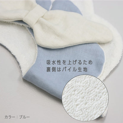 もこもこ天使のすスタイ　吸水性をあげるため裏側はパイル生地