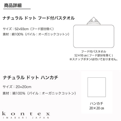 商品のサイズ、素材を表示