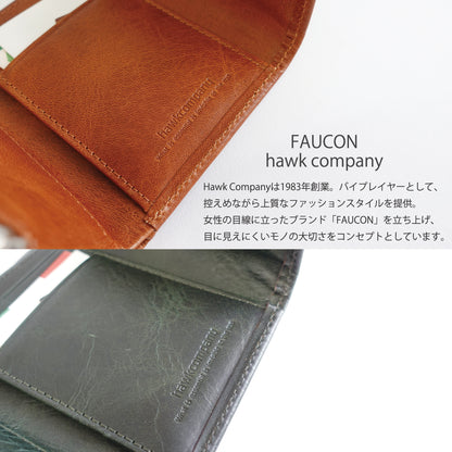 FAUCON 7256 ブランドロゴとレザーの風合い