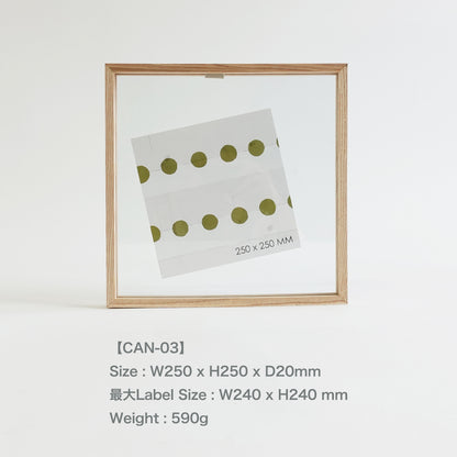 ART IN FRAME フォトフレーム　CAN-03　W250-H250-D20mm　590g　　　