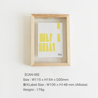 ART IN FRAME フォトフレーム　CAN-06　W115-H154-D20mm　179g