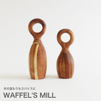 WAFFEL'S MILL 高品質なアカシアのミル 2サイズ