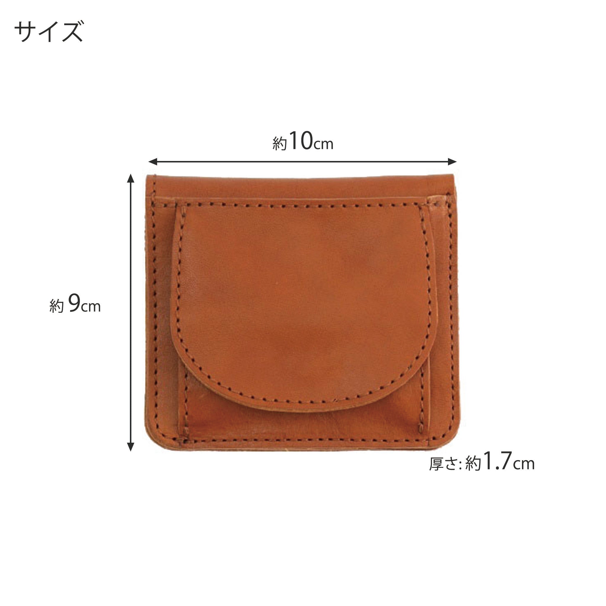 コルドレザー2つ折れウォレット 財布 Lien リアン JAPAN LEATHER