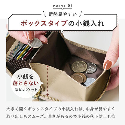 LIZDAYS/本革ミニ財布 レディース ゾウ型 財布 コンパクト