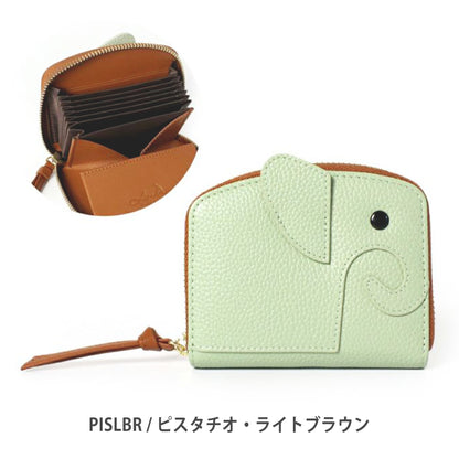 LIZDAYS/本革ミニ財布 レディース ゾウ型 財布 コンパクト