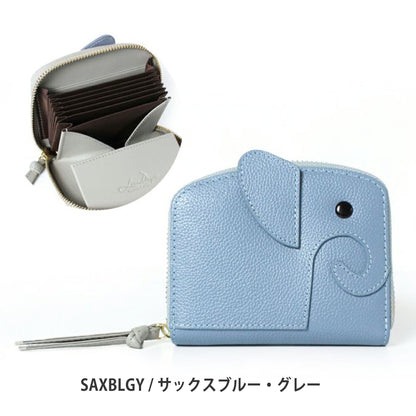 LIZDAYS/本革ミニ財布 レディース ゾウ型 財布 コンパクト
