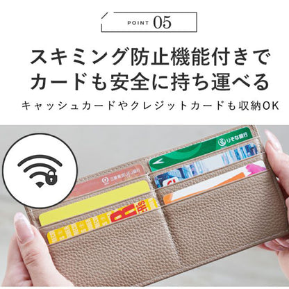 LIZDAYS/リズデイズ 薄型長財布 財布 コンパクト キャッシュレス