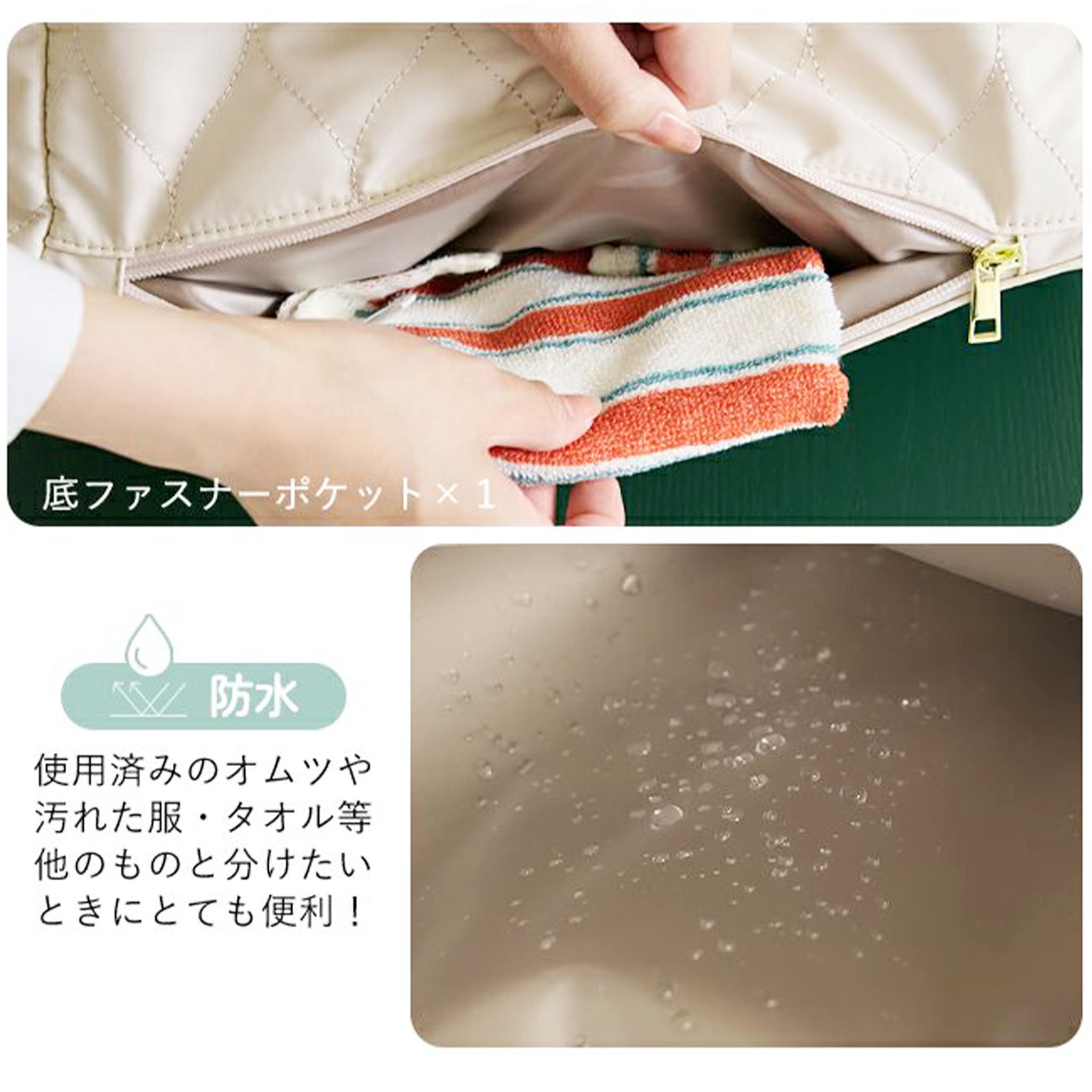 マザーズバッグ 2WAY 】 LIZDAYS ママラクバッグ 軽量 トートバッグ