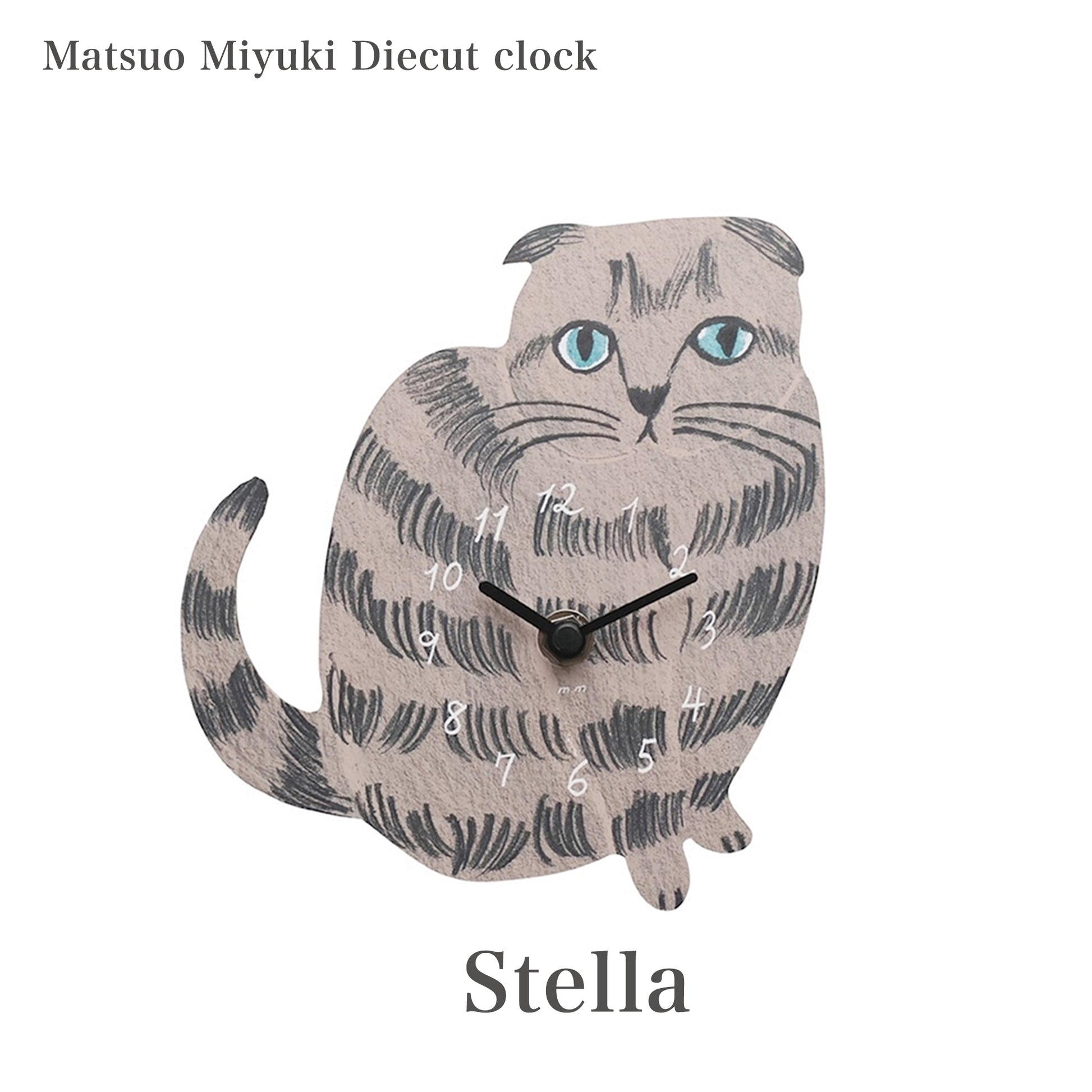 松尾ミユキ Diecut clock｜掛け時計 Stella
