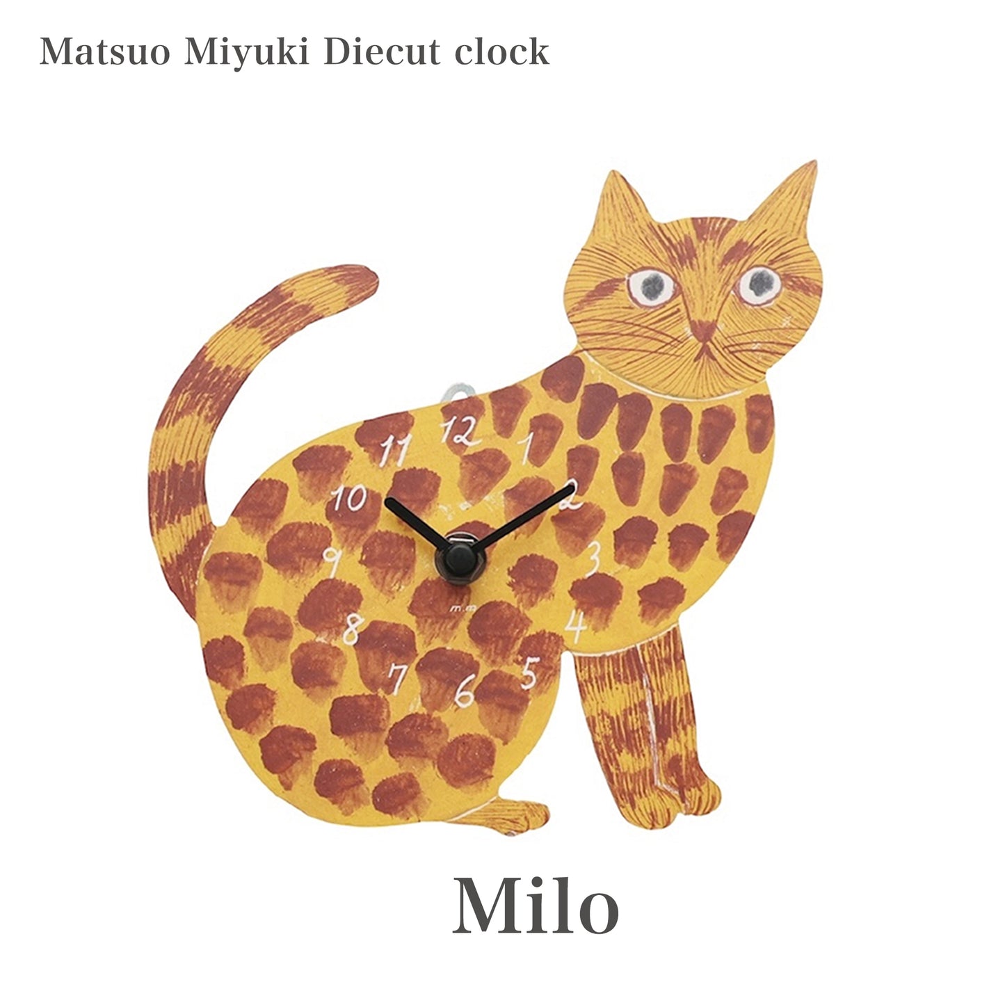 松尾ミユキ Diecut clock｜掛け時計 Milo