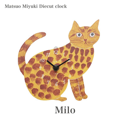松尾ミユキ Diecut clock｜掛け時計 Milo