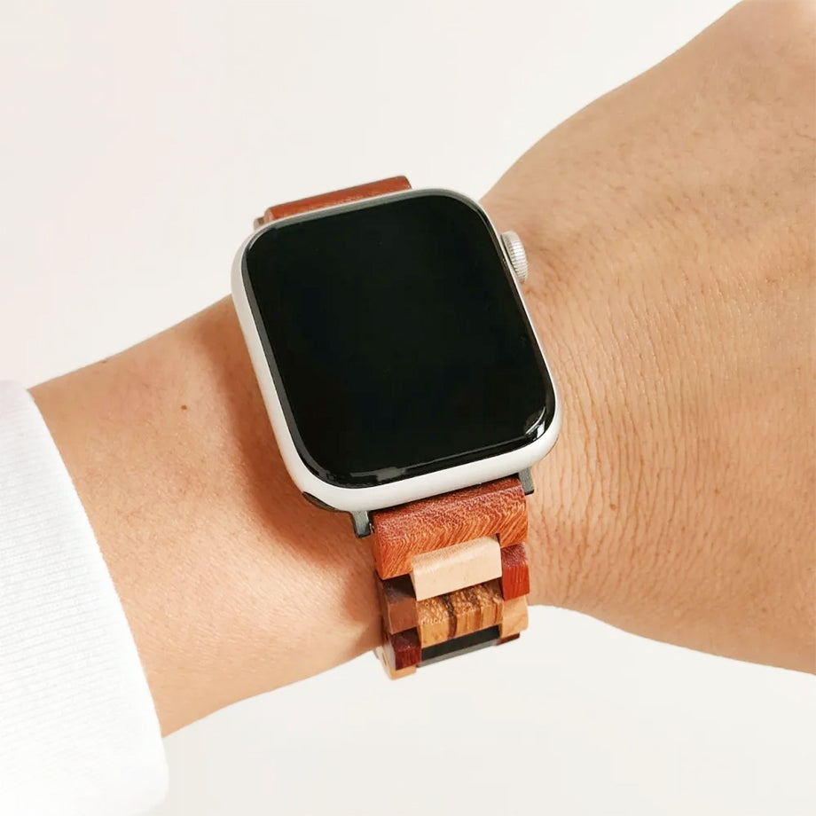 EINBAND AppleWatch 天然木バンド 20mm Mix Wood 【A】育てるベルト